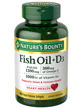 Fish Oil 1200 mg + Vitamin D3 1000IU