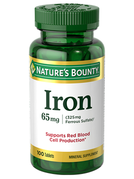 Nature’s Bounty Iron 65mg 100 Tablets