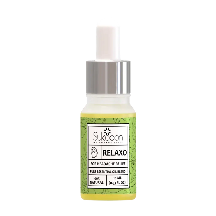Relaxo Essential Oil Blend: Relief for Headaches, Tension, and Migraines - Sukooon Supplements