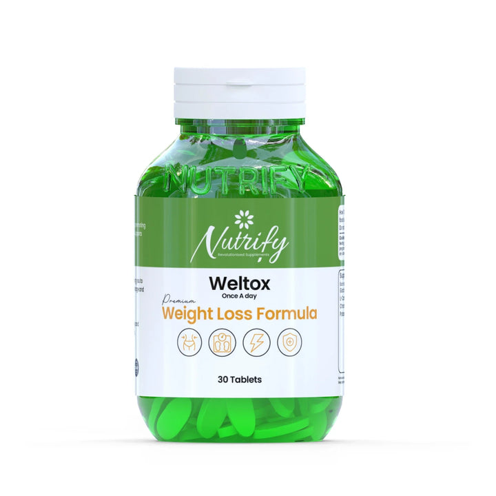 Weltox Weight Loss Supplement - Natural Support for Fat Burn, Metabolism & Appetite Control Nutrify