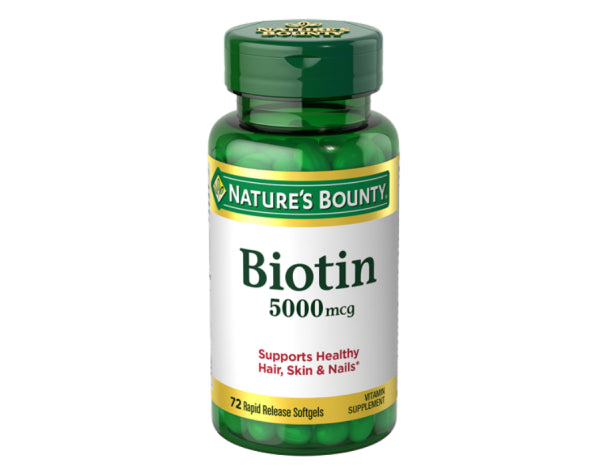 Biotin 5000 mcg  72 tablets